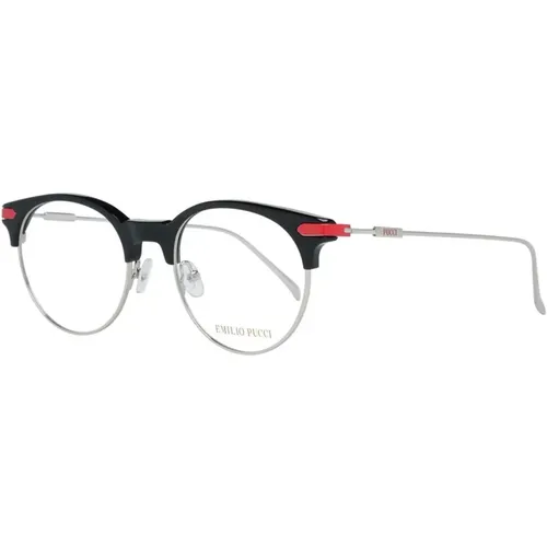 Schwarze runde optische Brillen für Frauen - EMILIO PUCCI - Modalova