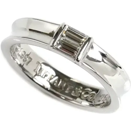 Pre-owned Jewellery, female, , Size: ONE SIZE Pre-owned White Gold rings - Tiffany & Co. Pre-owned - Modalova