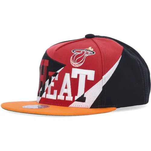 Caps, male, , Size: ONE SIZE Miami Heat NBA Snapback Cap - Mitchell & Ness - Modalova