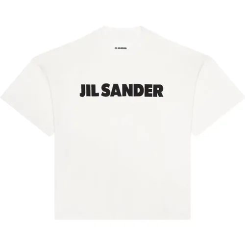 T-Shirts, male, , Size: 2XL Heavy Cotton Logo T-Shirt - Jil Sander - Modalova