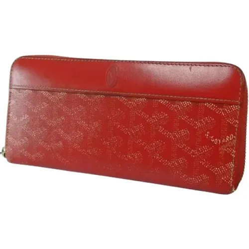 Pre-owned Wallets, female, , Size: ONE SIZE Used Leather Wallets, Goyard Handbag, Fair Condition - Goyard Vintage - Modalova