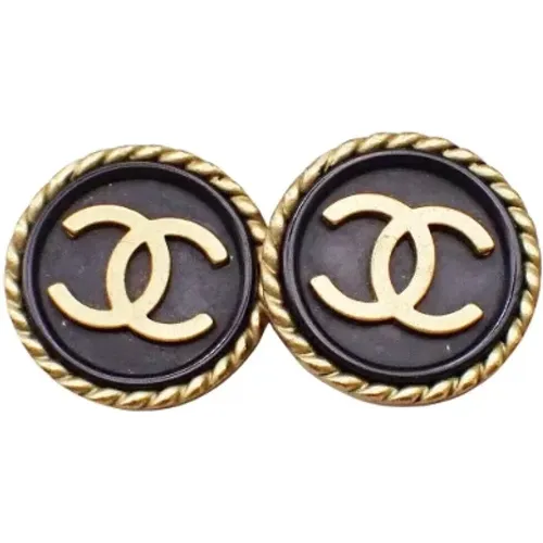 Pre-owned Jewellery, female, , Size: ONE SIZE Pre-owned Metal earrings - Chanel Vintage - Modalova