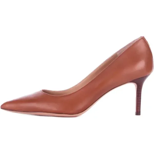 Leder High Heels , Damen, Größe: 37 EU - Ralph Lauren - Modalova