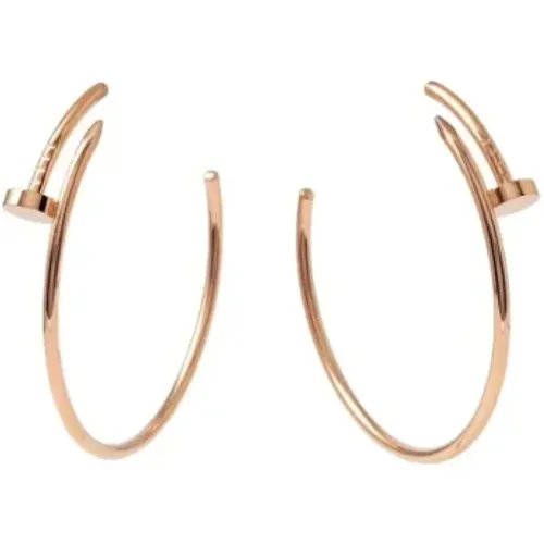 Pre-owned Rose Gold earrings , female, Sizes: ONE SIZE - Cartier Vintage - Modalova