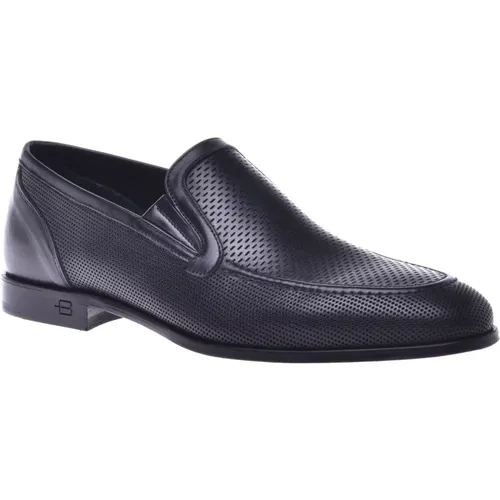 Loafer in perforated calfskin , Herren, Größe: 42 EU - Baldinini - Modalova