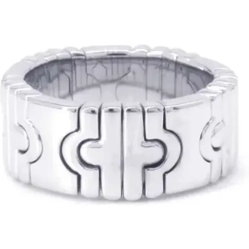 Pre-owned Jewellery, female, , Size: ONE SIZE Pre-owned White Gold rings - Bvlgari Vintage - Modalova