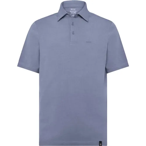 Polo-Shirt Aus Stretch-Supima-Baumwolle , Herren, Größe: 2XL - Boggi Milano - Modalova