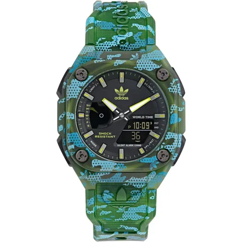 Watches, unisex, , Size: ONE SIZE City Tech One Grfx Camo Watch - Adidas - Modalova