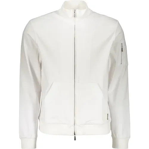 Zip-throughs, male, , Size: XL Ribbed Collar Full-Zip Sweatshirt - Moorer - Modalova