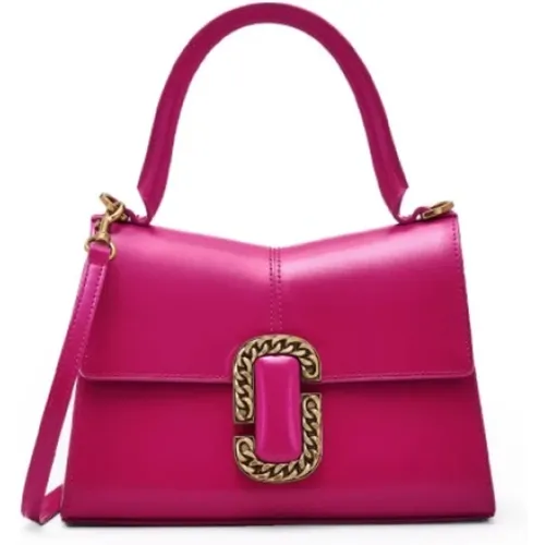 Fuchsia Handbag with Long Strap , female, Sizes: ONE SIZE - Marc Jacobs - Modalova