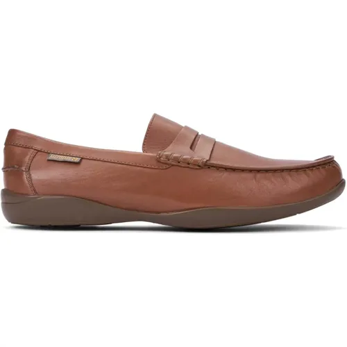 Zeitlose kastanienbraune Lederslipper - mephisto - Modalova