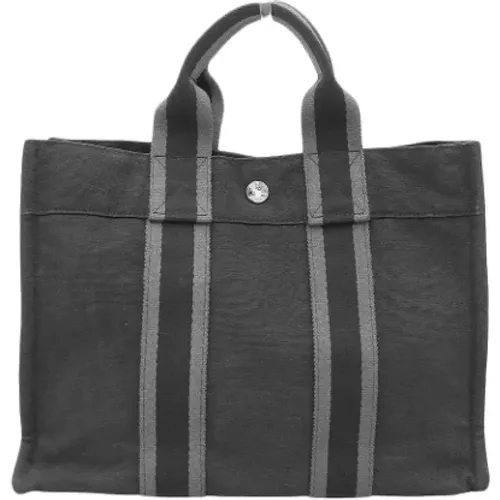 Pre-owned Tote Bags, female, , Size: ONE SIZE Pre-owned Canvas handbags - Hermès Vintage - Modalova