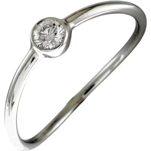 Pre-owned Jewellery, female, , Size: ONE SIZE Pre-owned Platinum rings - Tiffany & Co. Pre-owned - Modalova