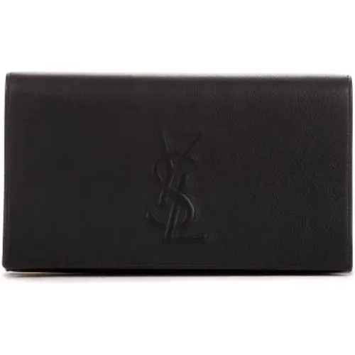 Pre-owned Leather clutches , female, Sizes: ONE SIZE - Yves Saint Laurent Vintage - Modalova