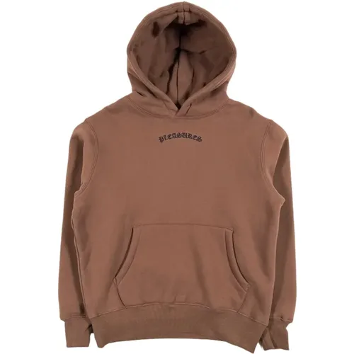 Braune Neutrale Hoodie , Herren, Größe: XL - Pleasures - Modalova