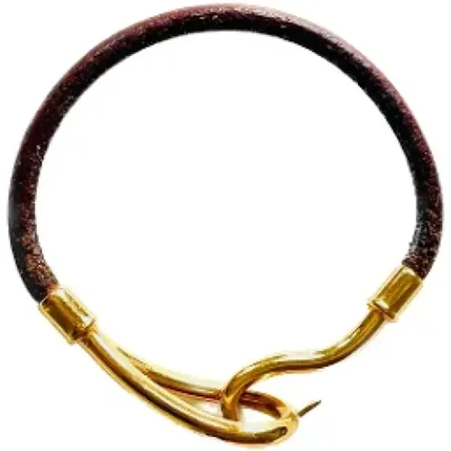 Pre-owned Jewellery, female, , Size: ONE SIZE Pre-owned Leather bracelets - Hermès Vintage - Modalova