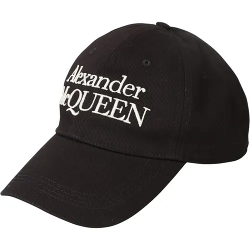 Caps, male, , Size: S Embroidered Logo Baseball Cap - alexander mcqueen - Modalova