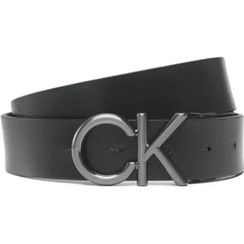 Belts, male, , Size: 100 CM Leather Belt in Smooth Finish - Calvin Klein - Modalova