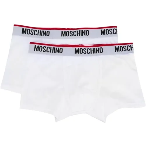 Bottoms, male, , Size: S Underwear with Bronze Detail - Moschino - Modalova