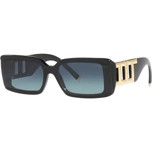 Elegant Rectangular Sunglasses , female, Sizes: ONE SIZE - Tiffany - Modalova