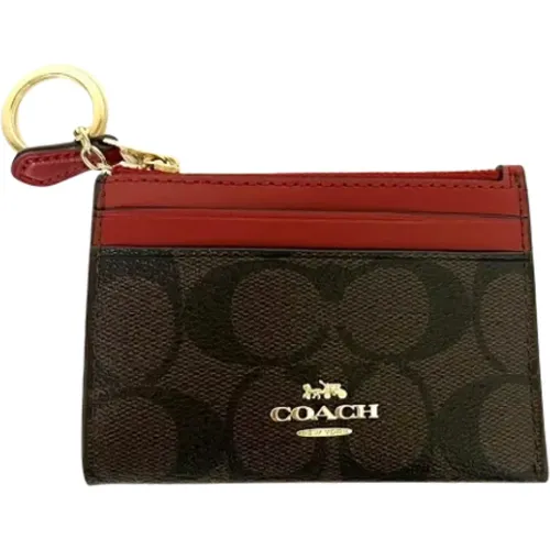 Pre-owned Clutches, female, , Size: ONE SIZE Pre-owned Canvas wallets - Coach Pre-owned - Modalova