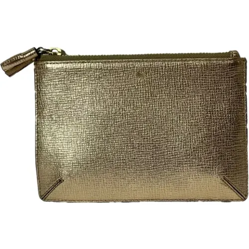 Pre-owned Clutches, female, , Size: ONE SIZE Pre-owned Leather wallets - Anya Hindmarch Pre-owned - Modalova