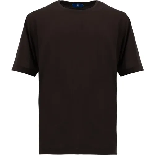 Cotton Crew-neck T-shirt for Hot Days , male, Sizes: 3XL, 2XL, XL, 4XL - Kiton - Modalova