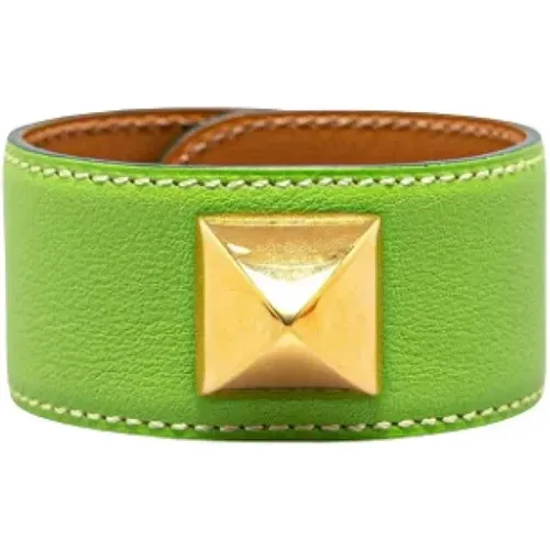 Pre-owned Jewellery, female, , Size: ONE SIZE Pre-owned Leather bracelets - Hermès Vintage - Modalova