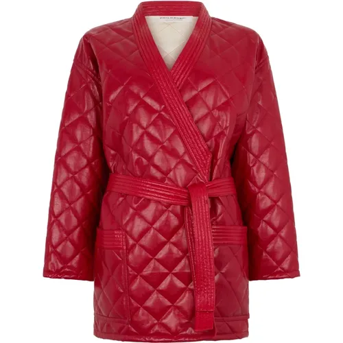 Kimonos, female, , Size: L Belted Long Coat - Philosophy di Lorenzo Serafini - Modalova