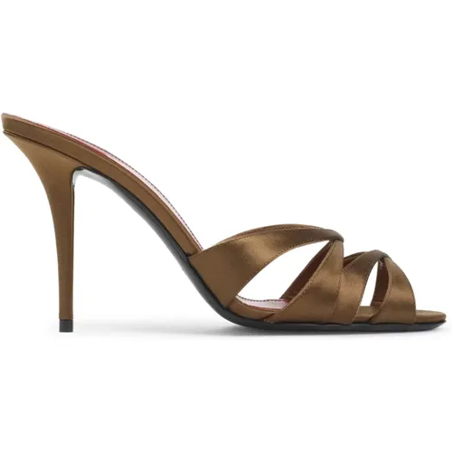 Heeled Mules, female, , Size: 9 US Chandelle 95 - Saint Laurent - Modalova