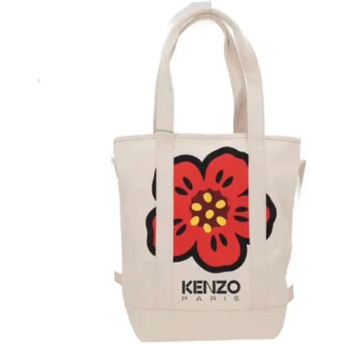 Boke Flower Canvas Tote Bag , female, Sizes: ONE SIZE - Kenzo - Modalova