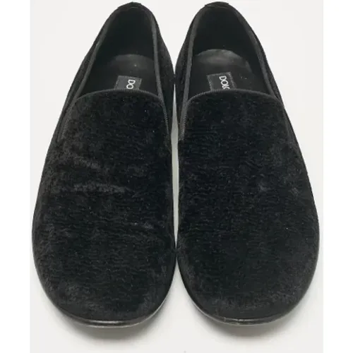 Pre-owned Velvet flats , male, Sizes: 7 UK - Dolce & Gabbana Pre-owned - Modalova