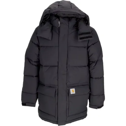 Winter Jackets, male, , Size: M Water-Repellent Jacket with Adjustable Hood - Carhartt WIP - Modalova