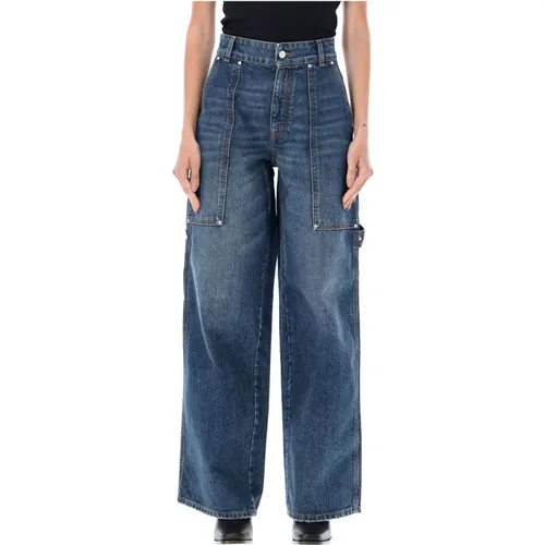 Dark Vintage Cargo Denim Jeans , female, Sizes: W26, W27, W28, W25 - Stella Mccartney - Modalova