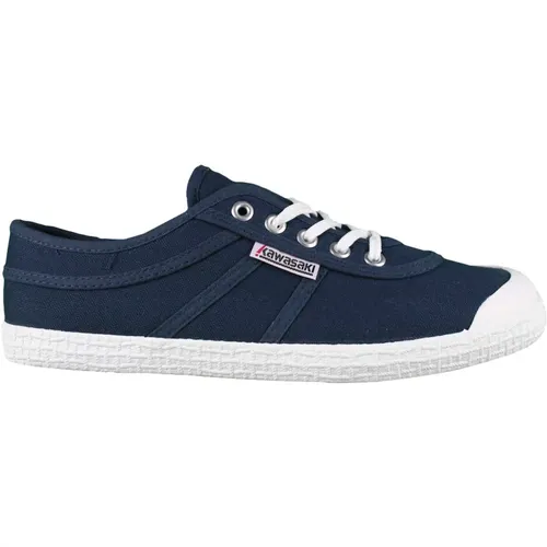 Original Canvas Schuh Navy , Damen, Größe: 40 EU - Kawasaki - Modalova