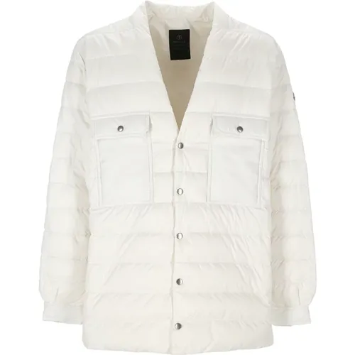 Down Jacket V-Neck Coat , female, Sizes: XS, S - Moncler - Modalova