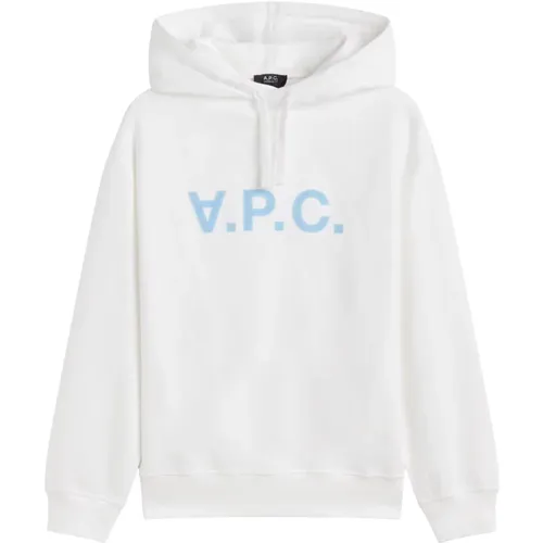 Velvet Logo Oversize Hoodie , Damen, Größe: 2XS - A.P.C. - Modalova