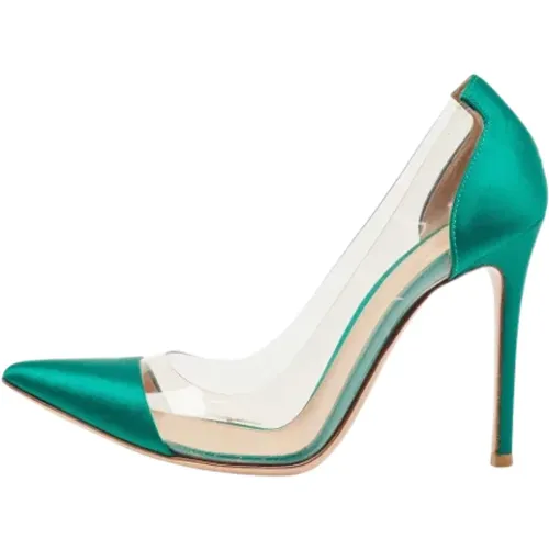 Pre-owned Pumps, female, , Size: 8 US Pre-owned Satin heels - Gianvito Rossi Pre-owned - Modalova