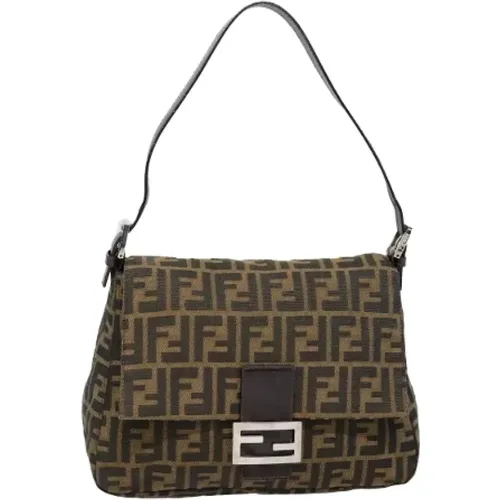 Pre-owned Shoulder Bags, female, , Size: ONE SIZE Pre-owned Canvas fendi-bags - Fendi Vintage - Modalova