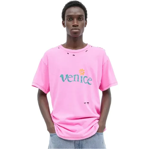 Zerstörtes Venedig T-Shirt , Herren, Größe: M - ERL - Modalova