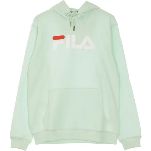 Hoodies, male, , Size: S Dusty Aqua Kangaroo Hoodie Long Sleeve - Fila - Modalova