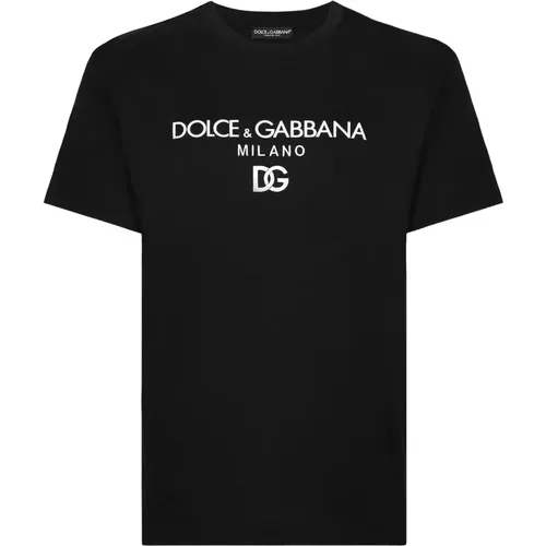 T-Shirts,Schwarze T-Shirts und Polos - Dolce & Gabbana - Modalova