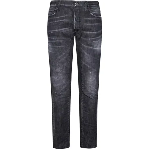 Schwarze Denim Jeans , Herren, Größe: 4XL - Dsquared2 - Modalova