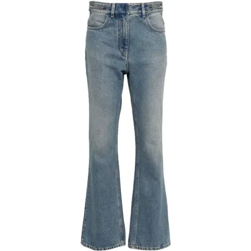 Bootcut jeans with chain details , female, Sizes: W28, W26, W27 - Givenchy - Modalova