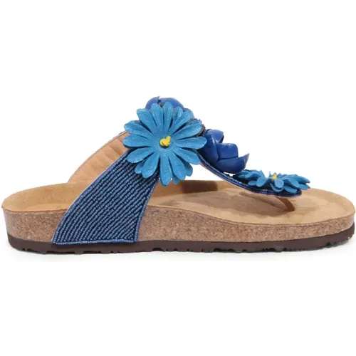 Flip Flops, female, , Size: 6 US Flower Sun Slippers - Maliparmi - Modalova