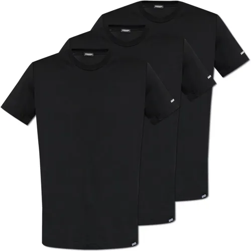 Dreierpack T-Shirts aus der Unterwäschekollektion , Herren, Größe: L - Dsquared2 - Modalova