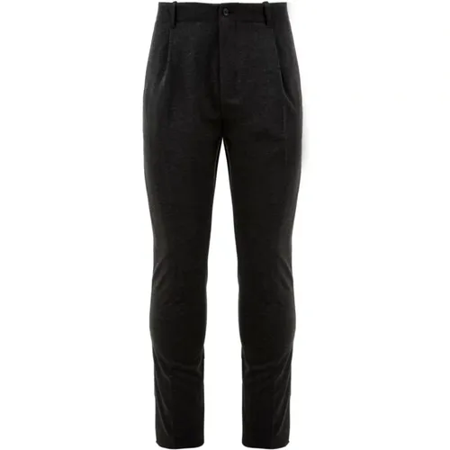 Anthracite Trousers, Model P4048N11134305 , male, Sizes: XL, S, L - Daniele Alessandrini - Modalova