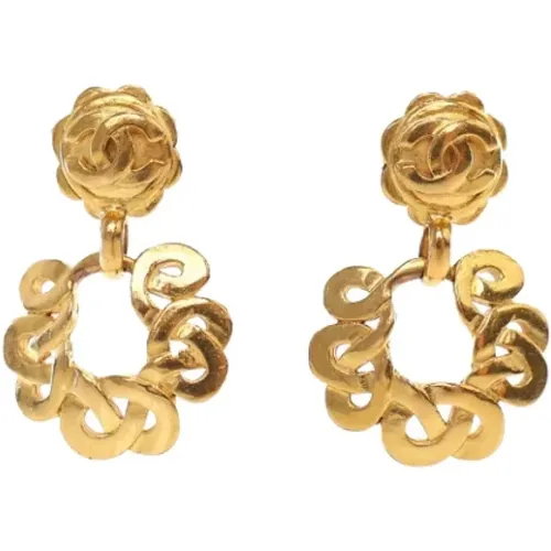 Pre-owned Metal earrings , female, Sizes: ONE SIZE - Chanel Vintage - Modalova