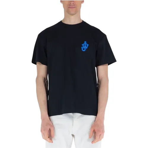 Anchor Patch Short Sleeve T-Shirt , male, Sizes: L, XL, M - JW Anderson - Modalova