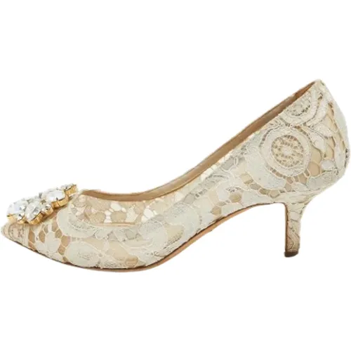 Pre-owned Gittergewebe heels , Damen, Größe: 36 EU - Dolce & Gabbana Pre-owned - Modalova